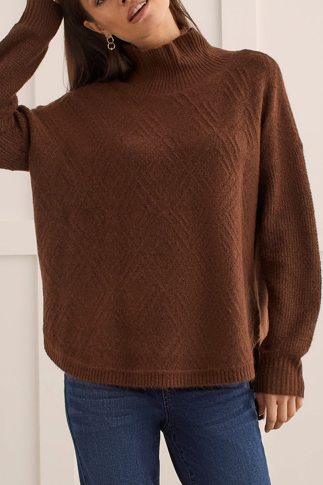 Mock Neck Sweater 1528O-3590