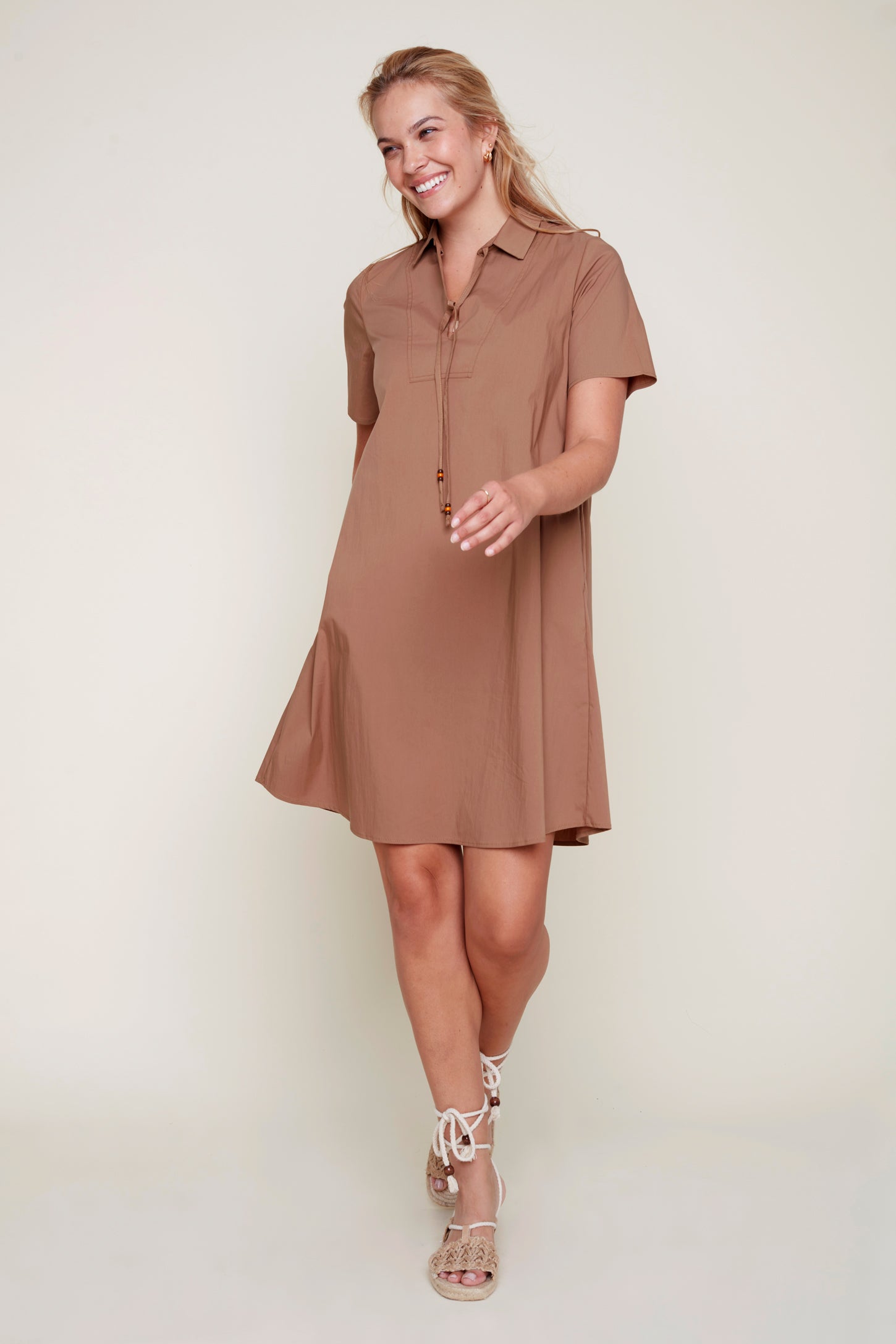 Woven Dress With Pockets R4330-990