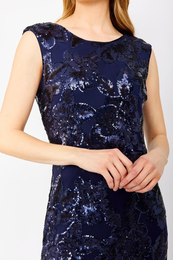 Floor-length Sequined Dress Style 249421