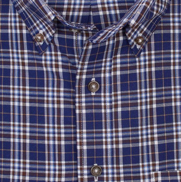 Cotton & Wool Blend Button Down Shirt 653421