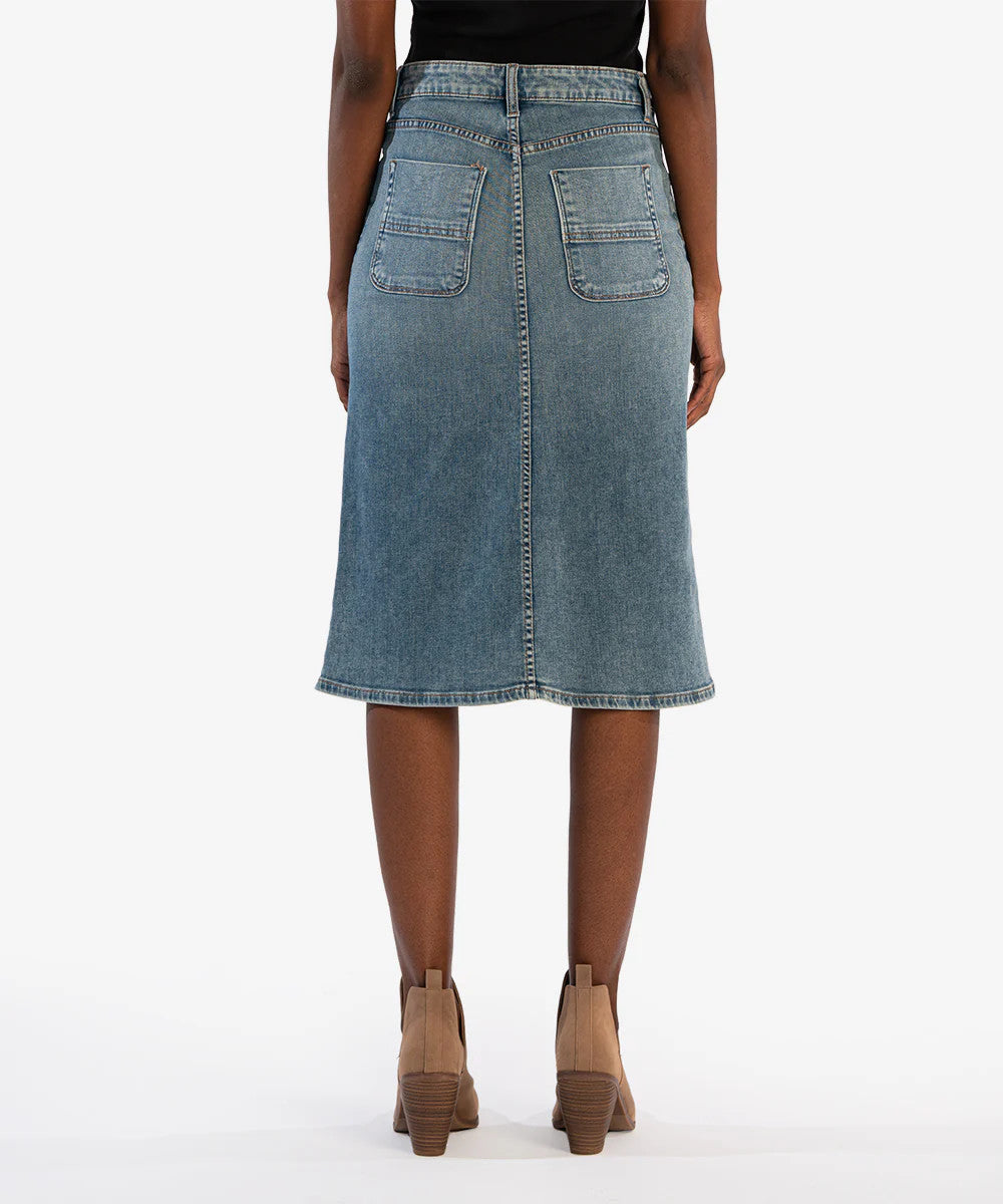 Rose Denim Skirt KK2032MA1