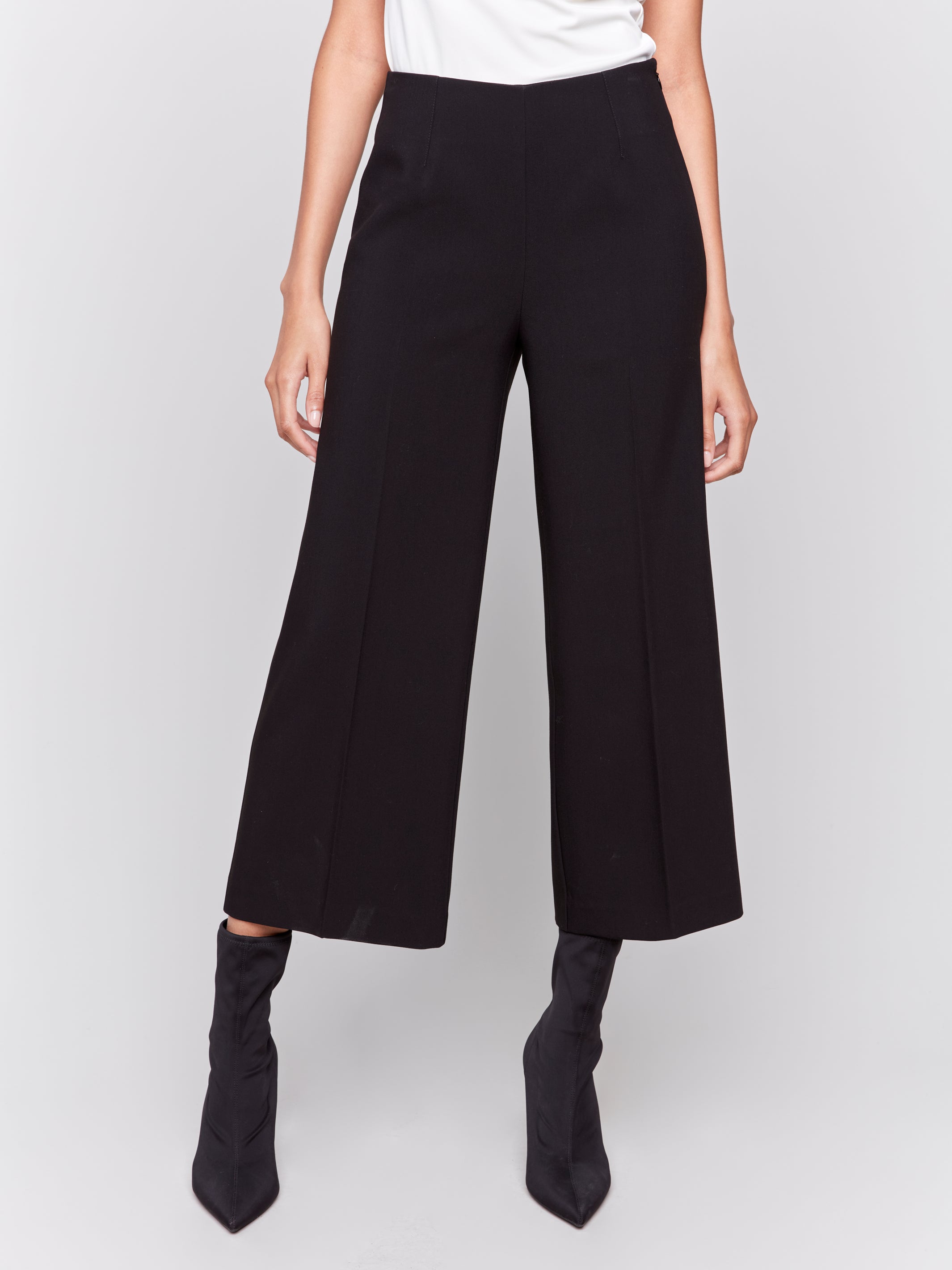 Pant With Side Zipper Wide Leg C5494R/838B