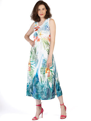 SIDE SLIT DRESS V8112