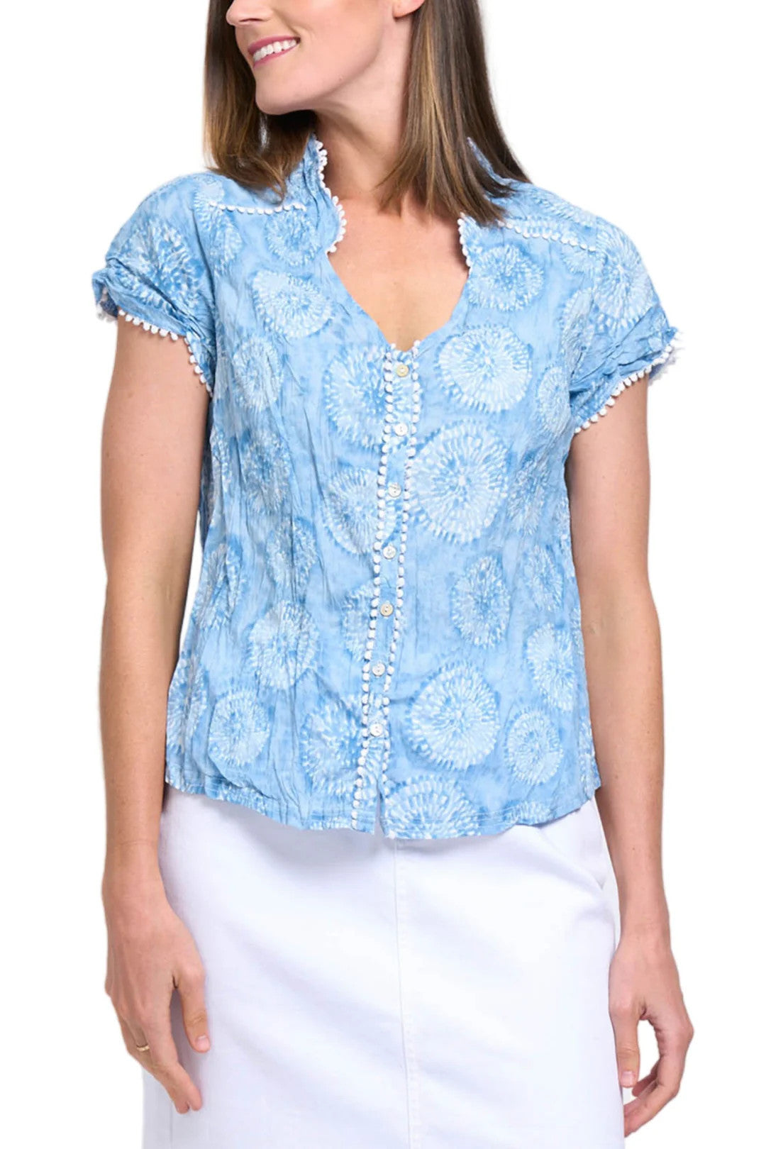 Infamous Crush Cap Sleeve Shirt FO7917