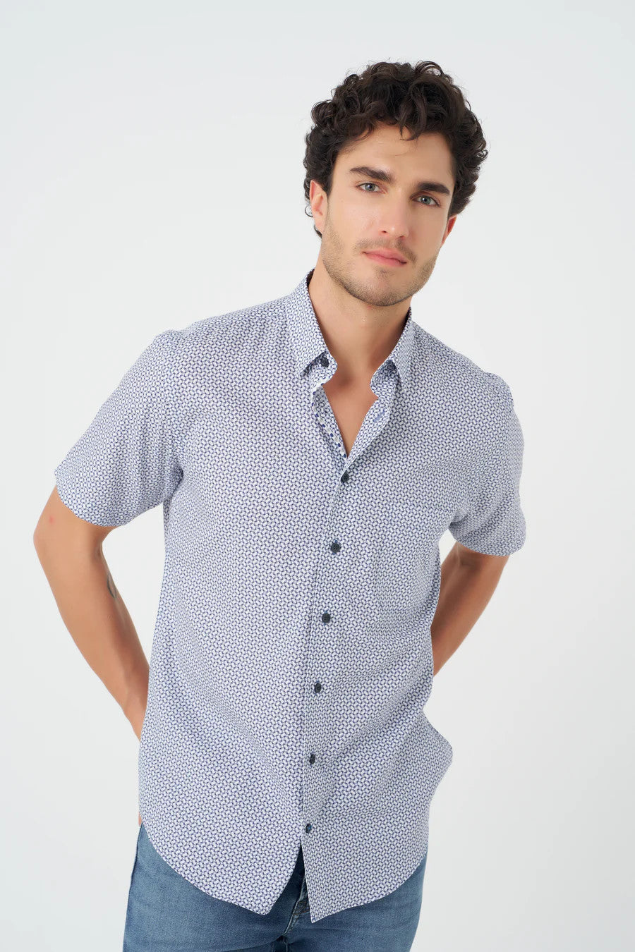 Short Sleeve Non Iron Sports Shirt 624351