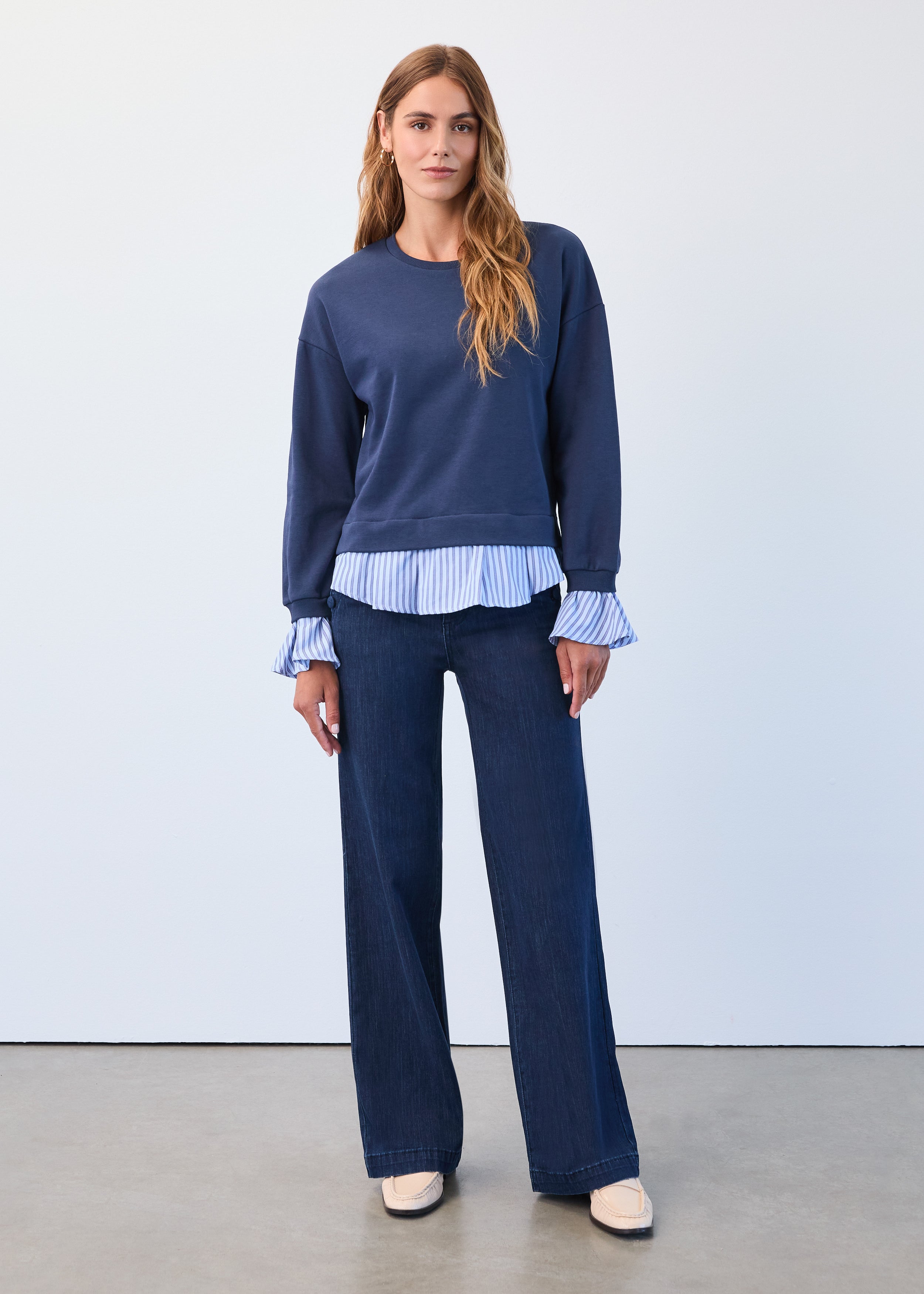 Long Sleeve Two-For Sweater 3750987