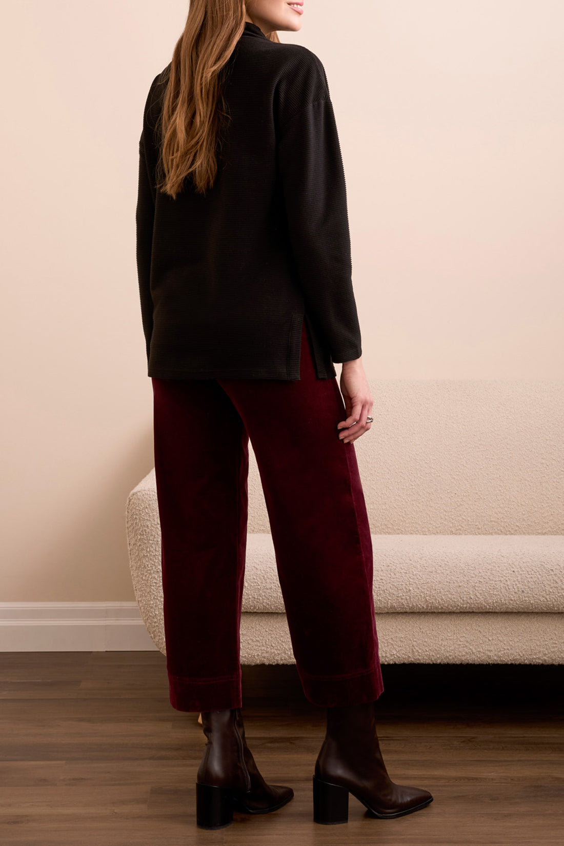 Funnel Neck Tunic W/Side Slits 5898O/5094