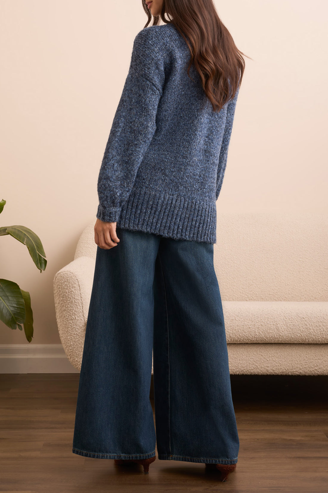 Oversize Puff Sleeve Cardigan 5962O/5051