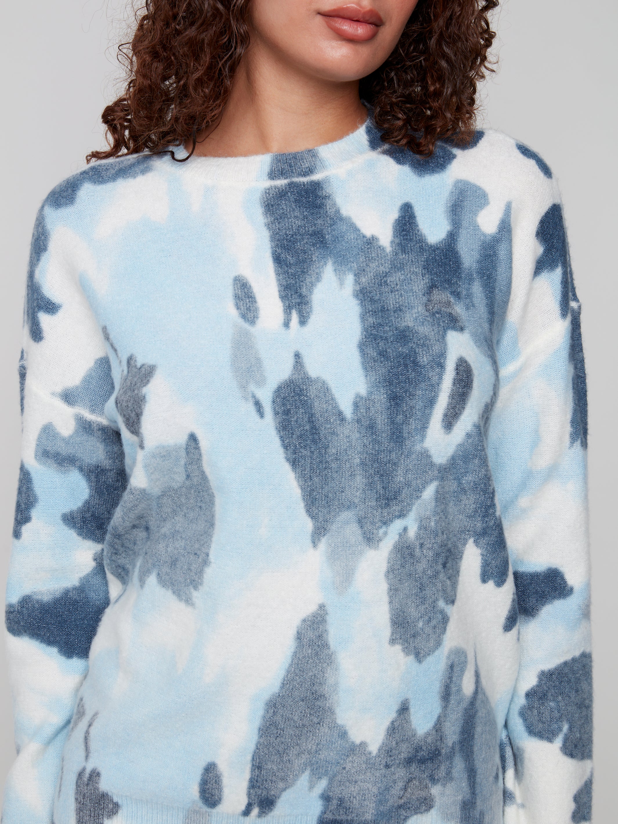 Drop Shoulder Reversible Sweater C2546RR/918A