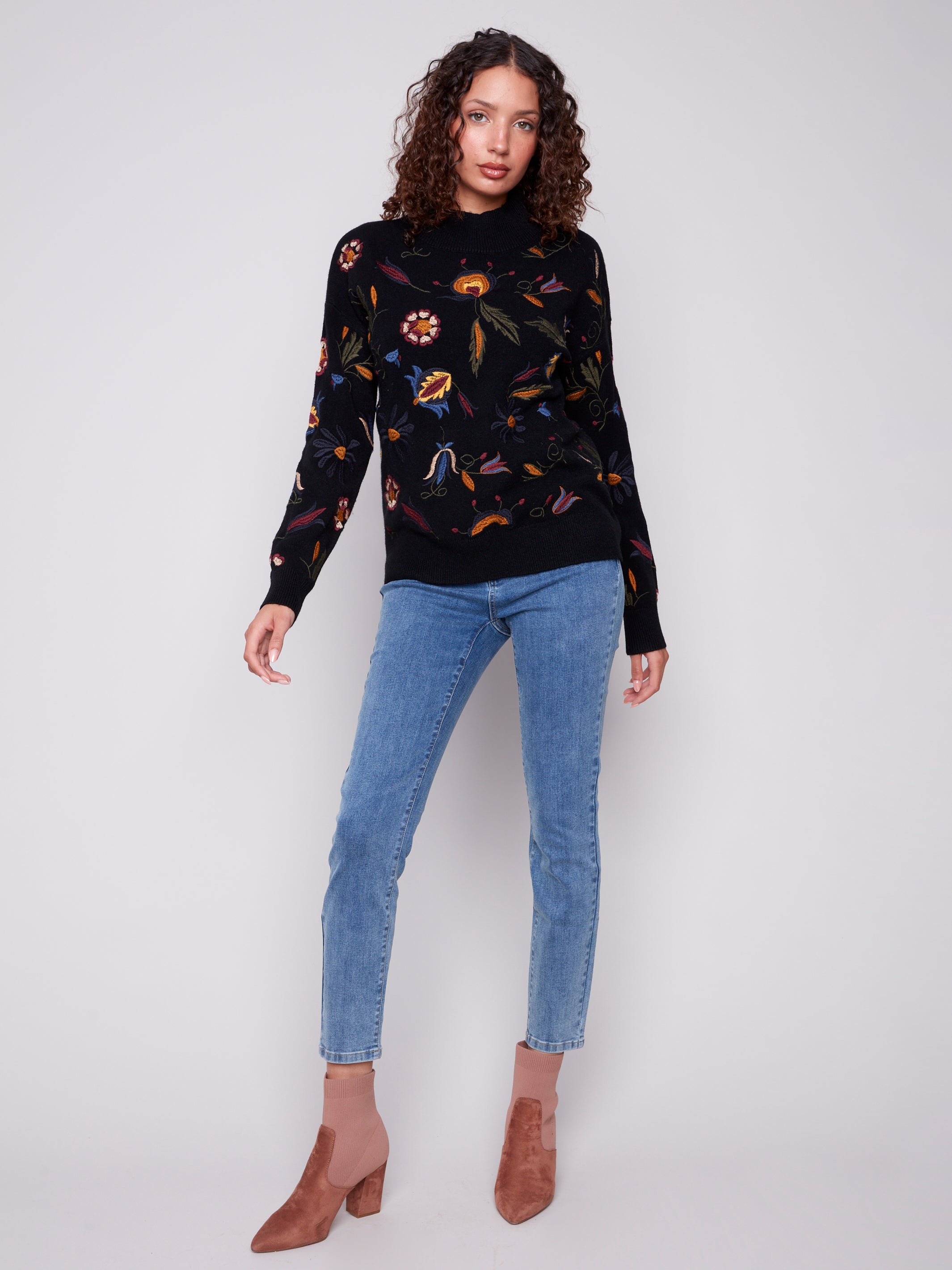 All Over Embroidered Sweater C2893/736A