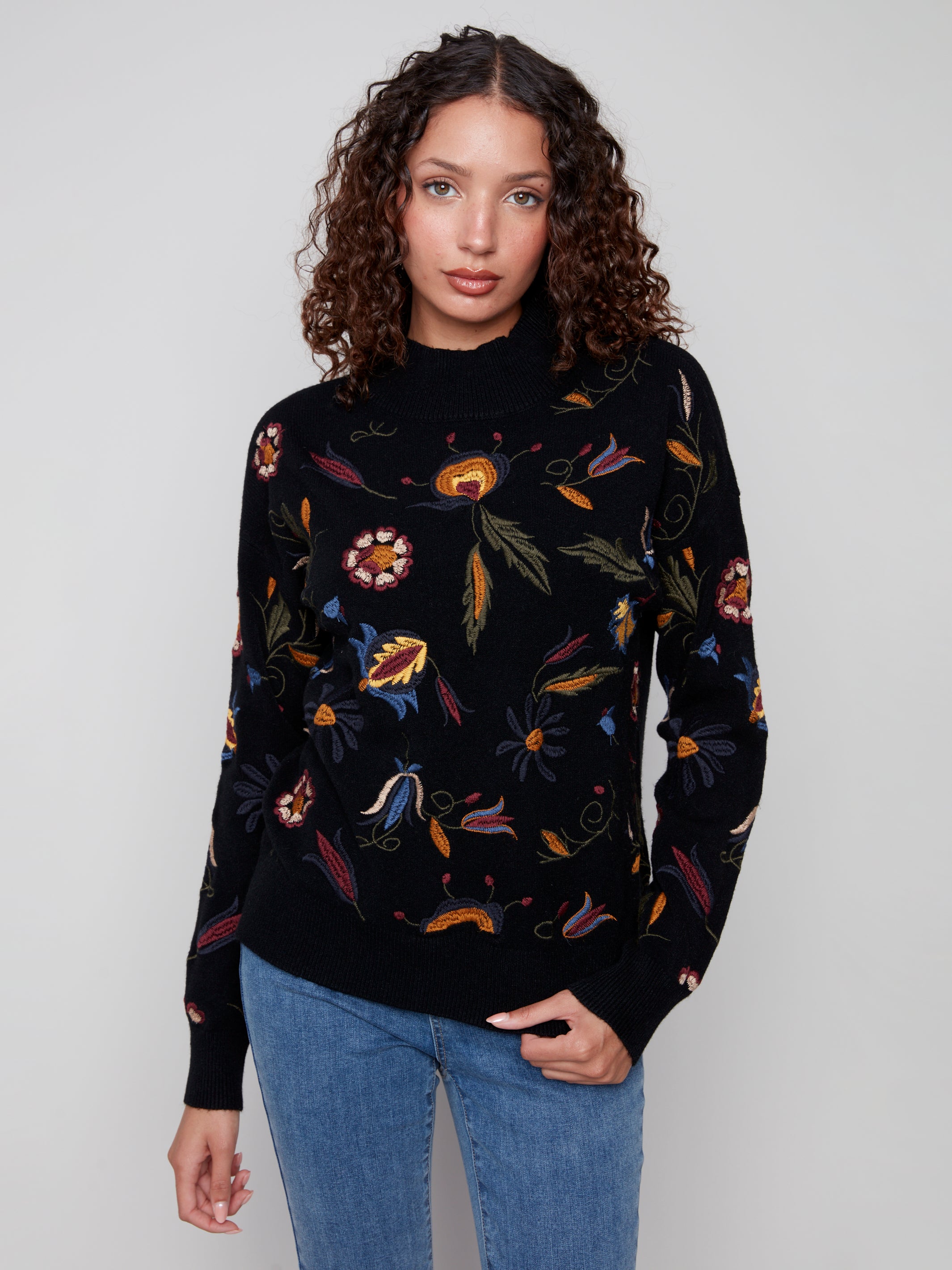 All Over Embroidered Sweater C2893/736A