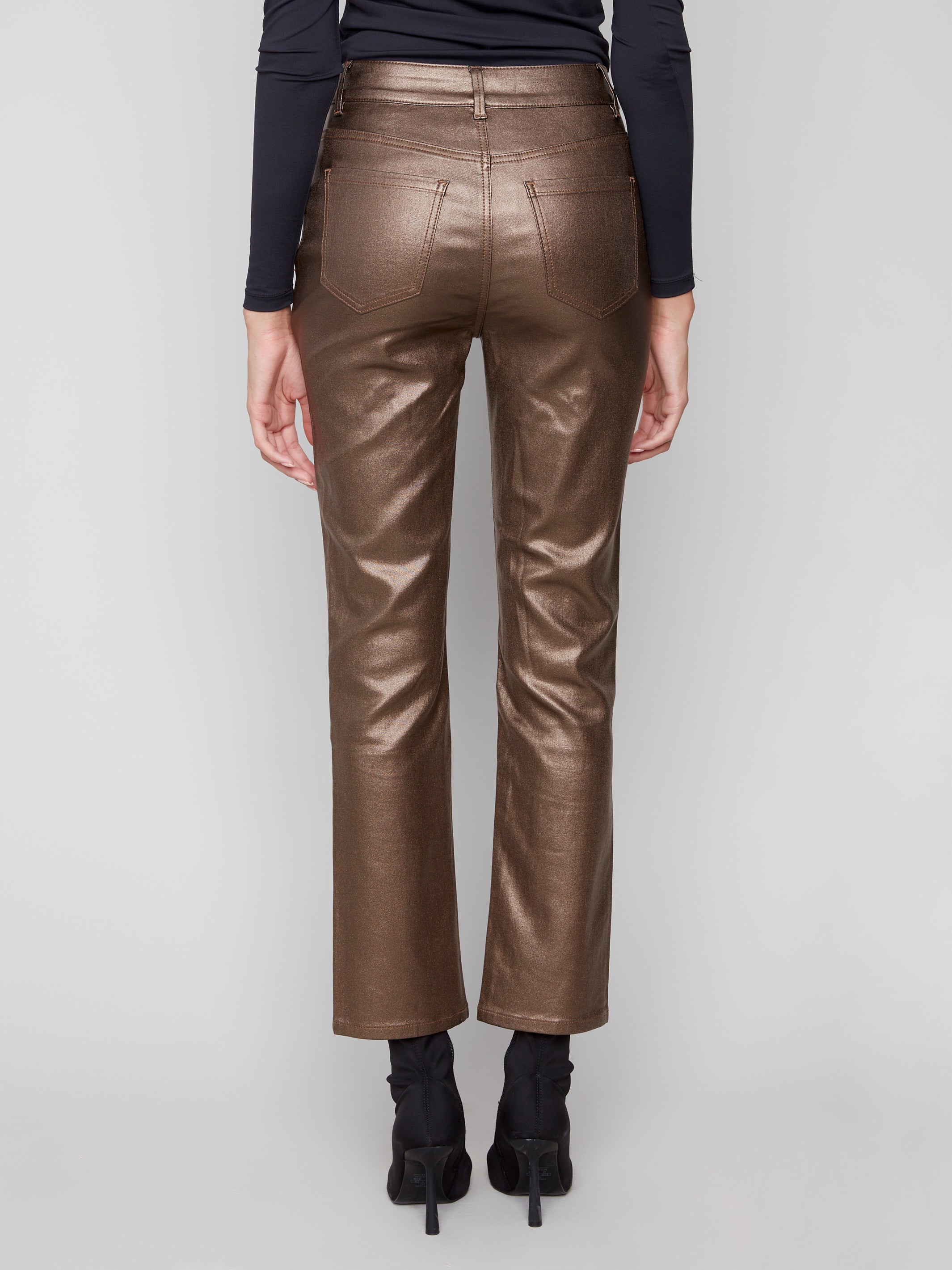 Slim Leg Metallic Twill Pants C5671/080C