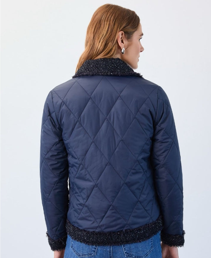 Quilted Sparkle Tweed Jacket 1458209