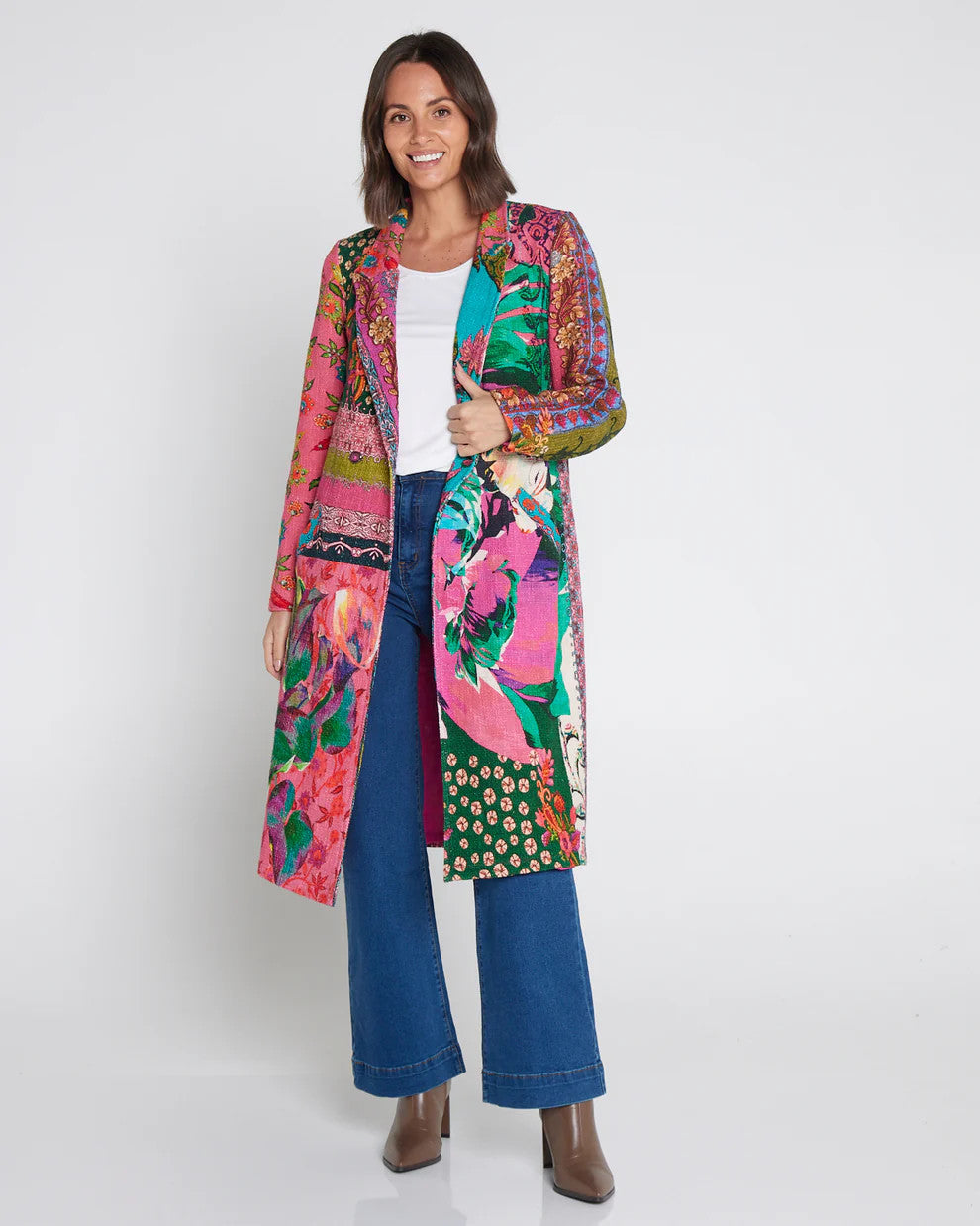 Digital Printed Long Coat 62-740