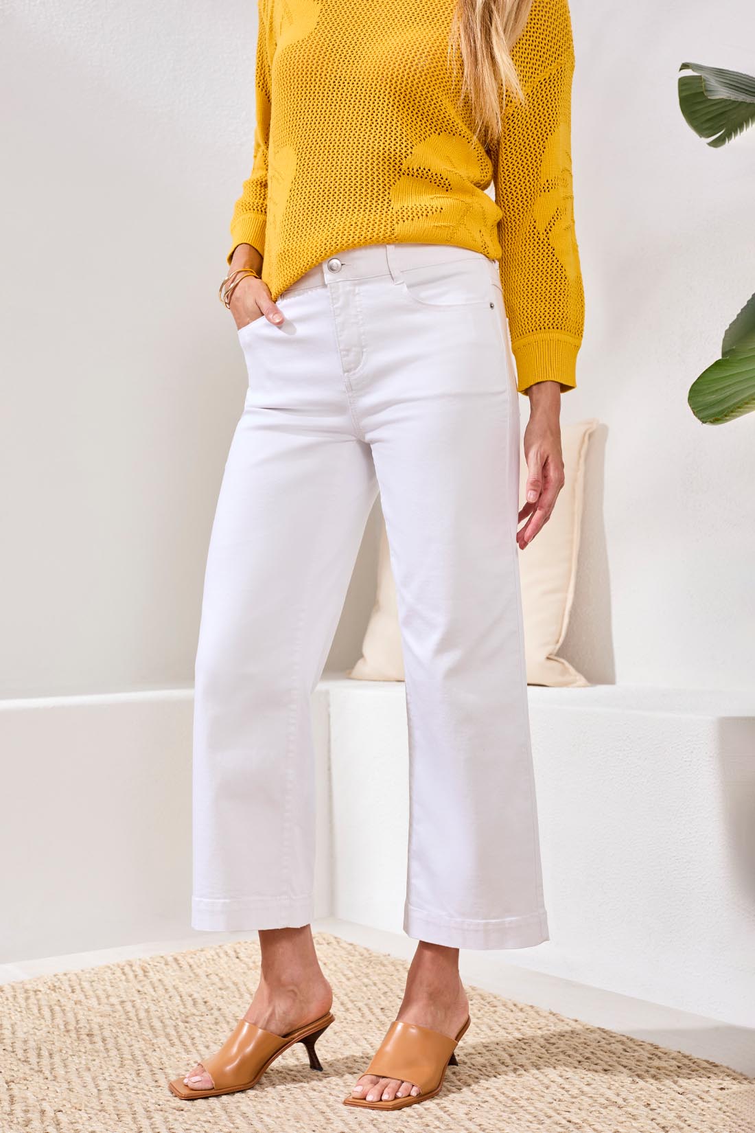 Audrey Wide Crop Jean 6118O-5100W