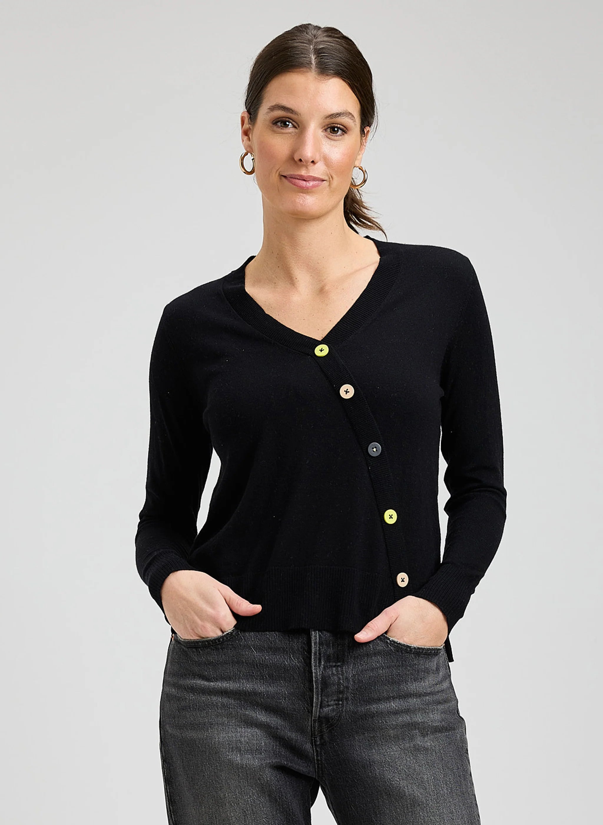 Button Angle Sweater ZP8402U