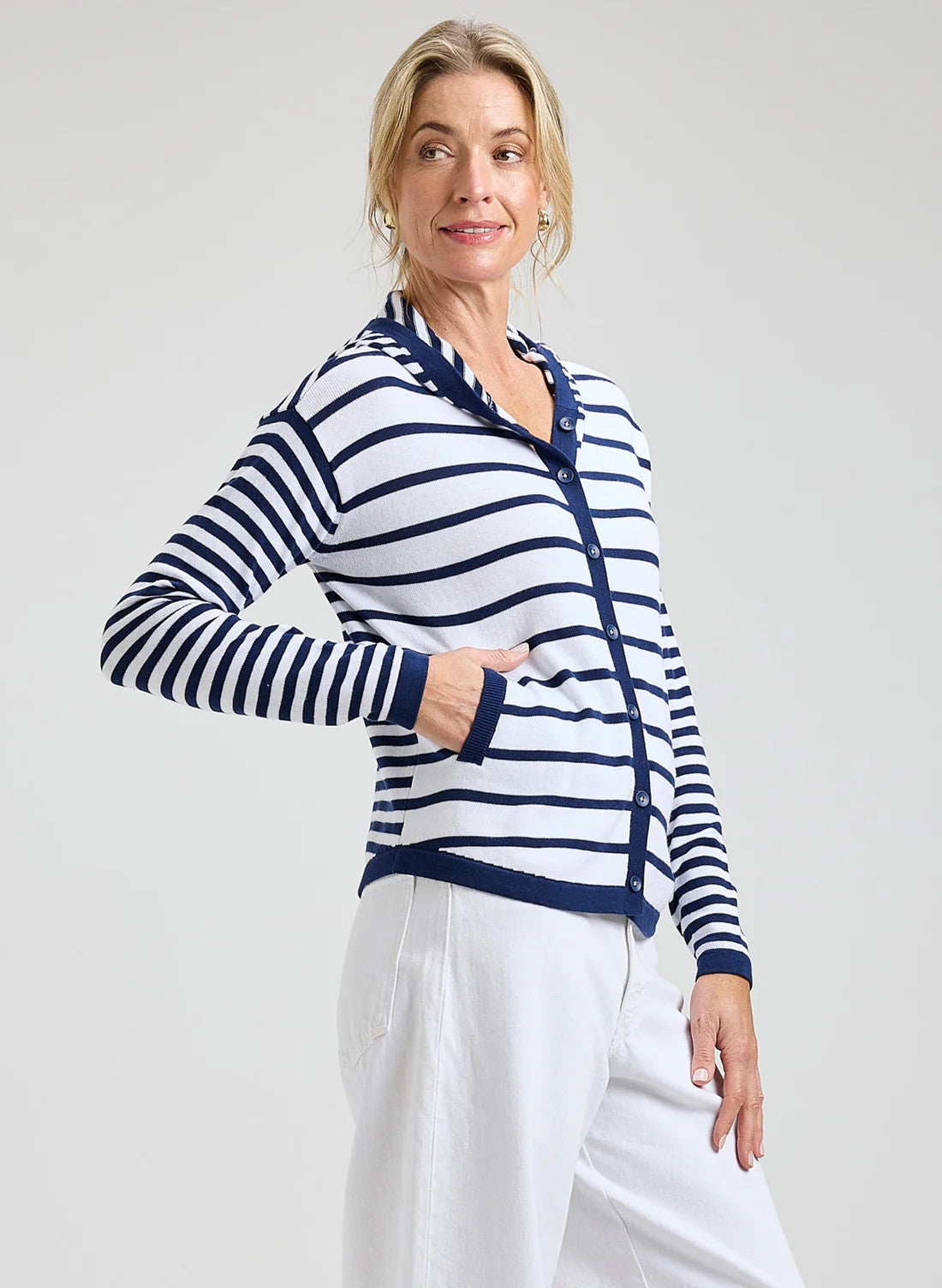 Multi Stripe Hoodie ZP8409U