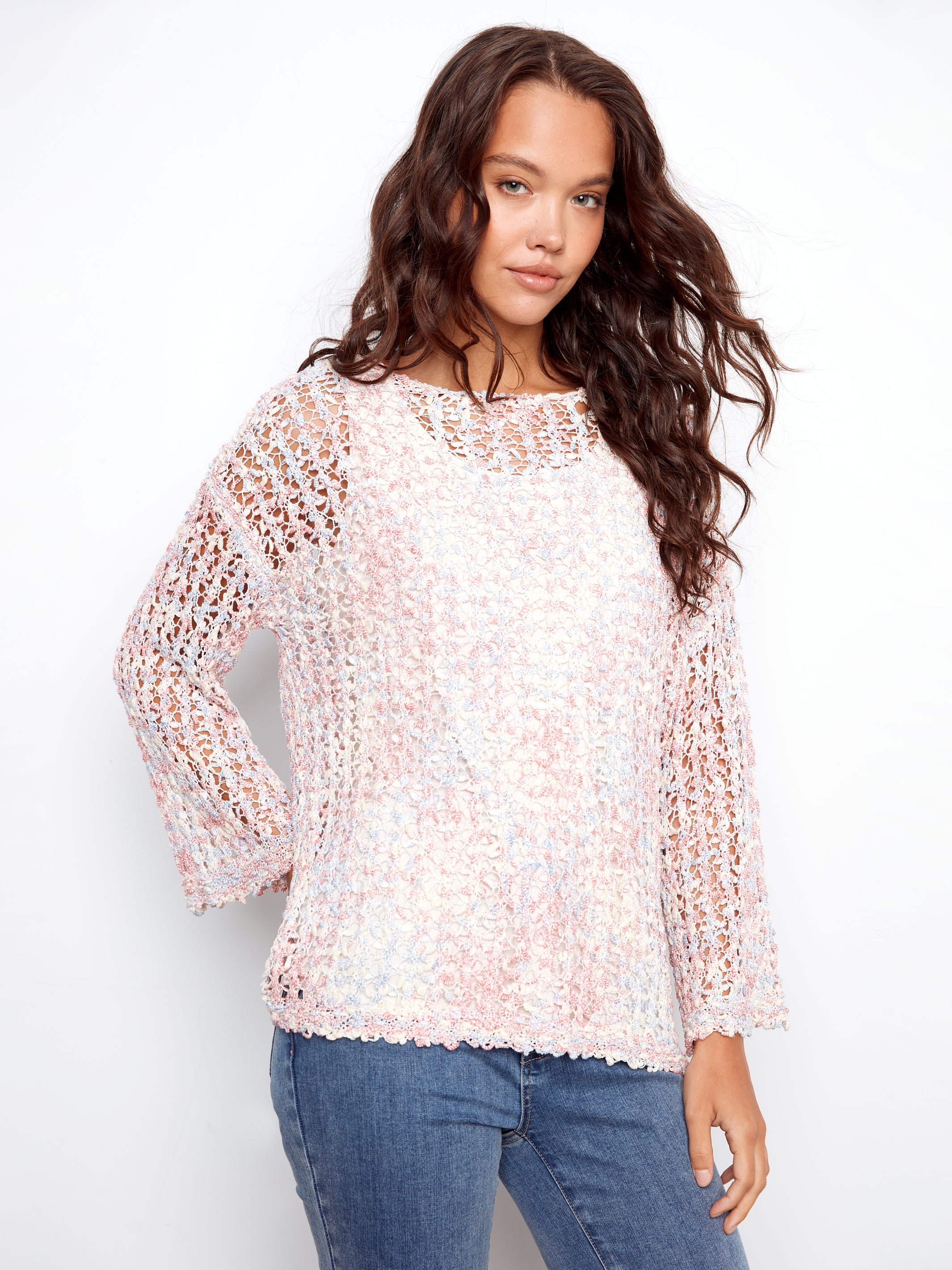 3/4 Sleeve Space Dye C2617RS/262C