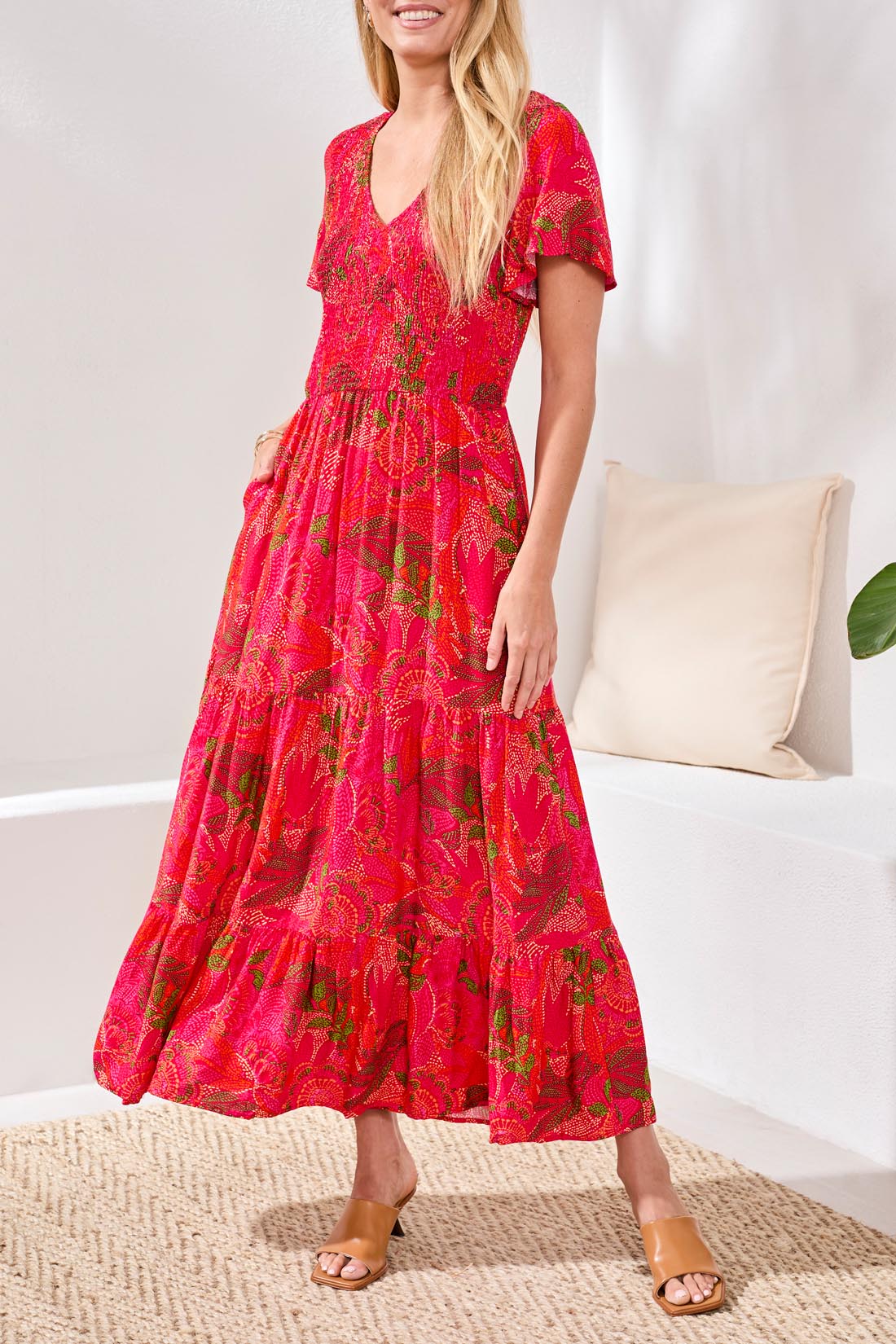 Ruched Top Maxi Dress 2226O/1221