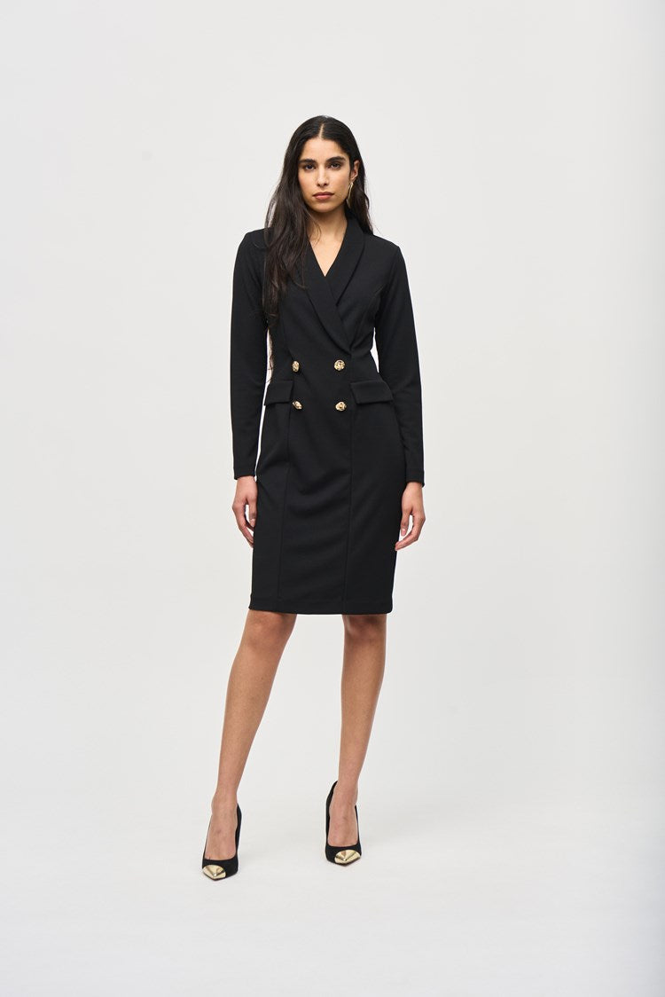 Scuba Crepe Blazer Dress 243146