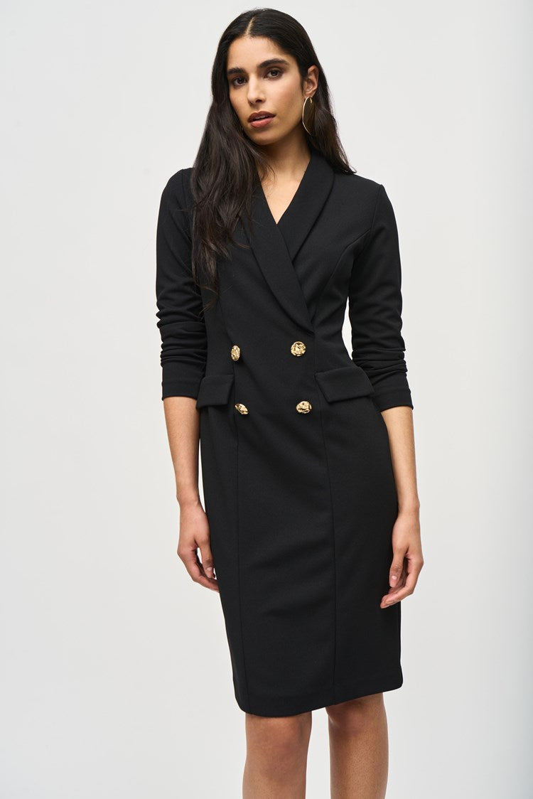 Scuba Crepe Blazer Dress 243146