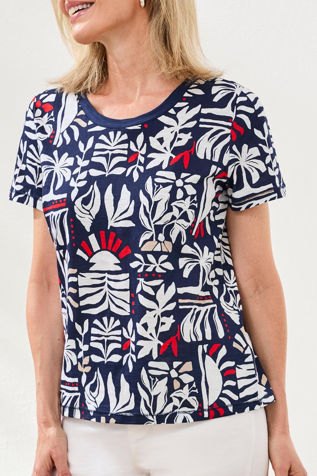 S/S Crew Neck Top 2431O-8419