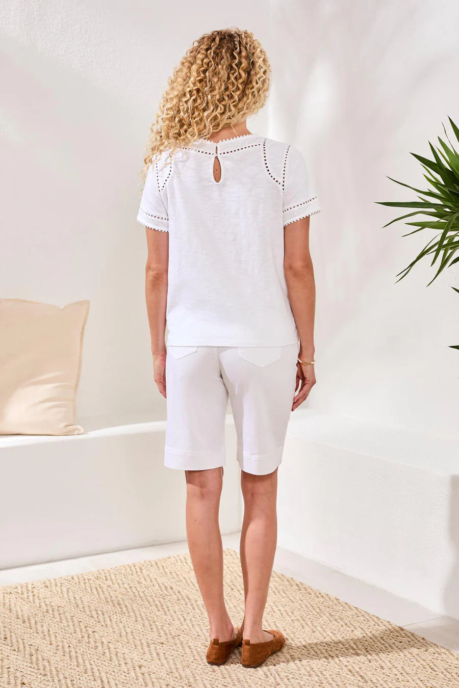 Top With Dotted Lace Detail 2460O/8168