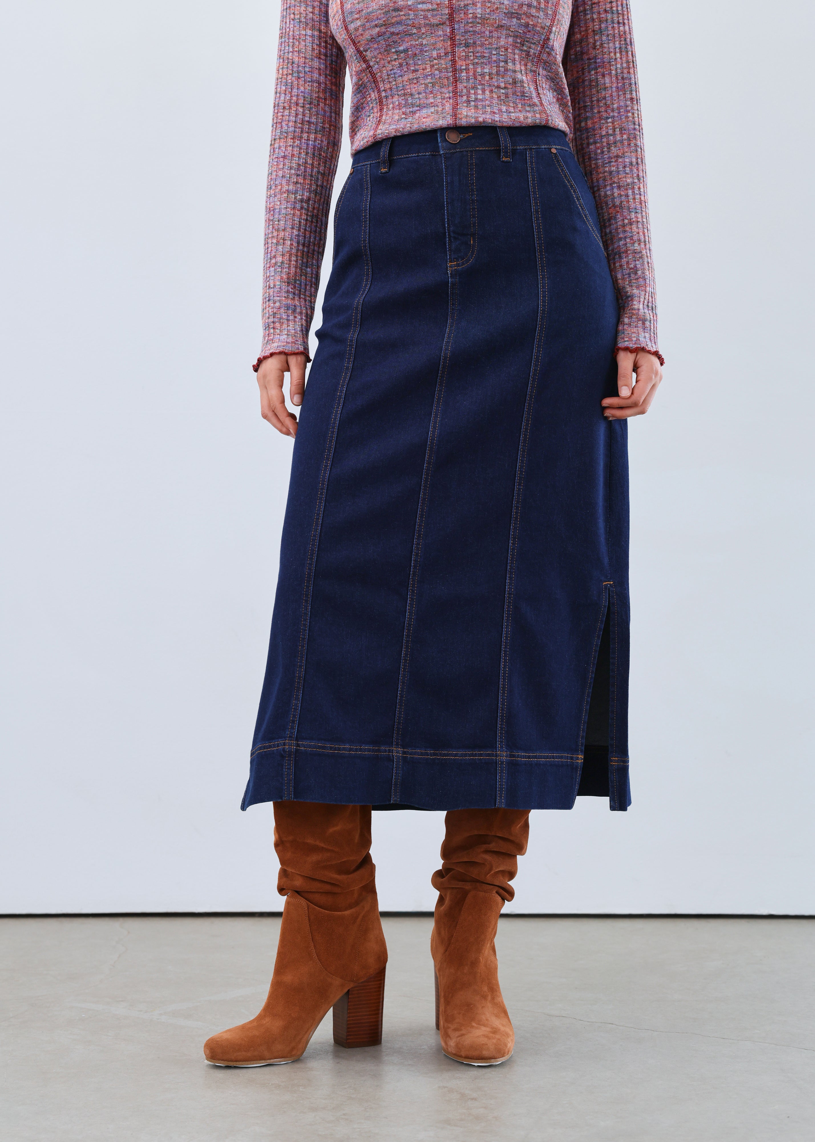 Column Midi Skirt 6778843