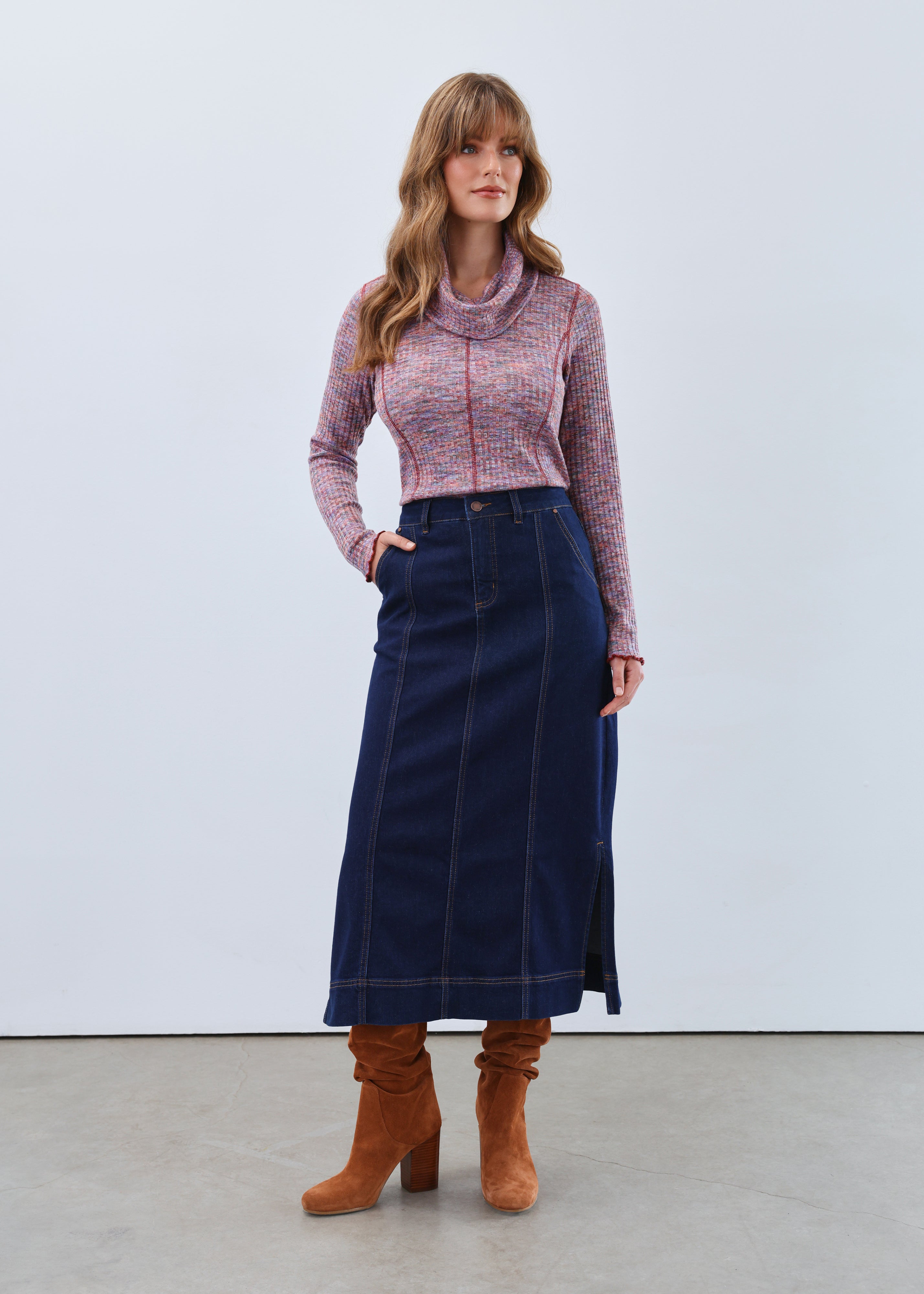 Column Midi Skirt 6778843