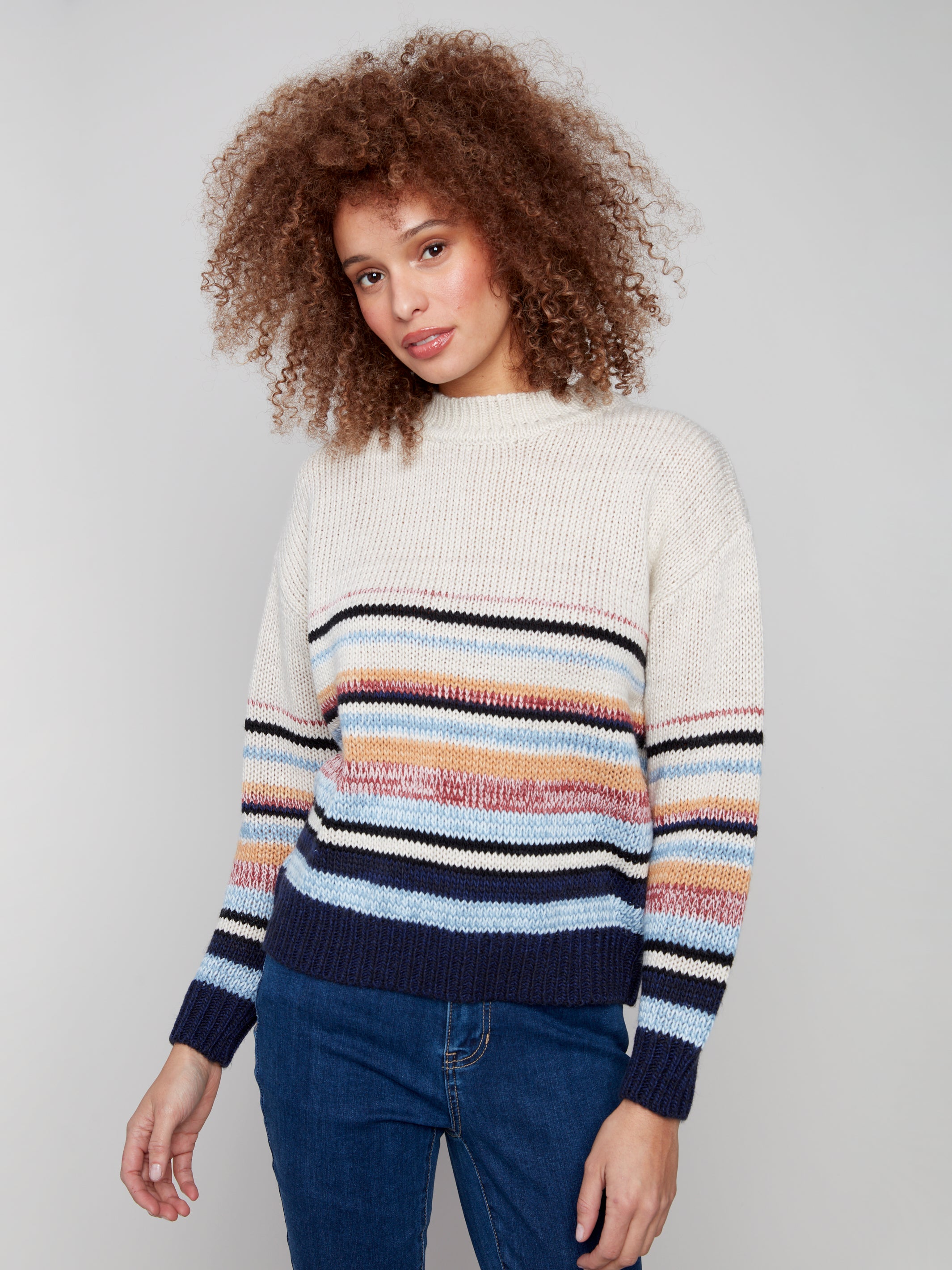 Multicolor Stripe Sweater C2904/364