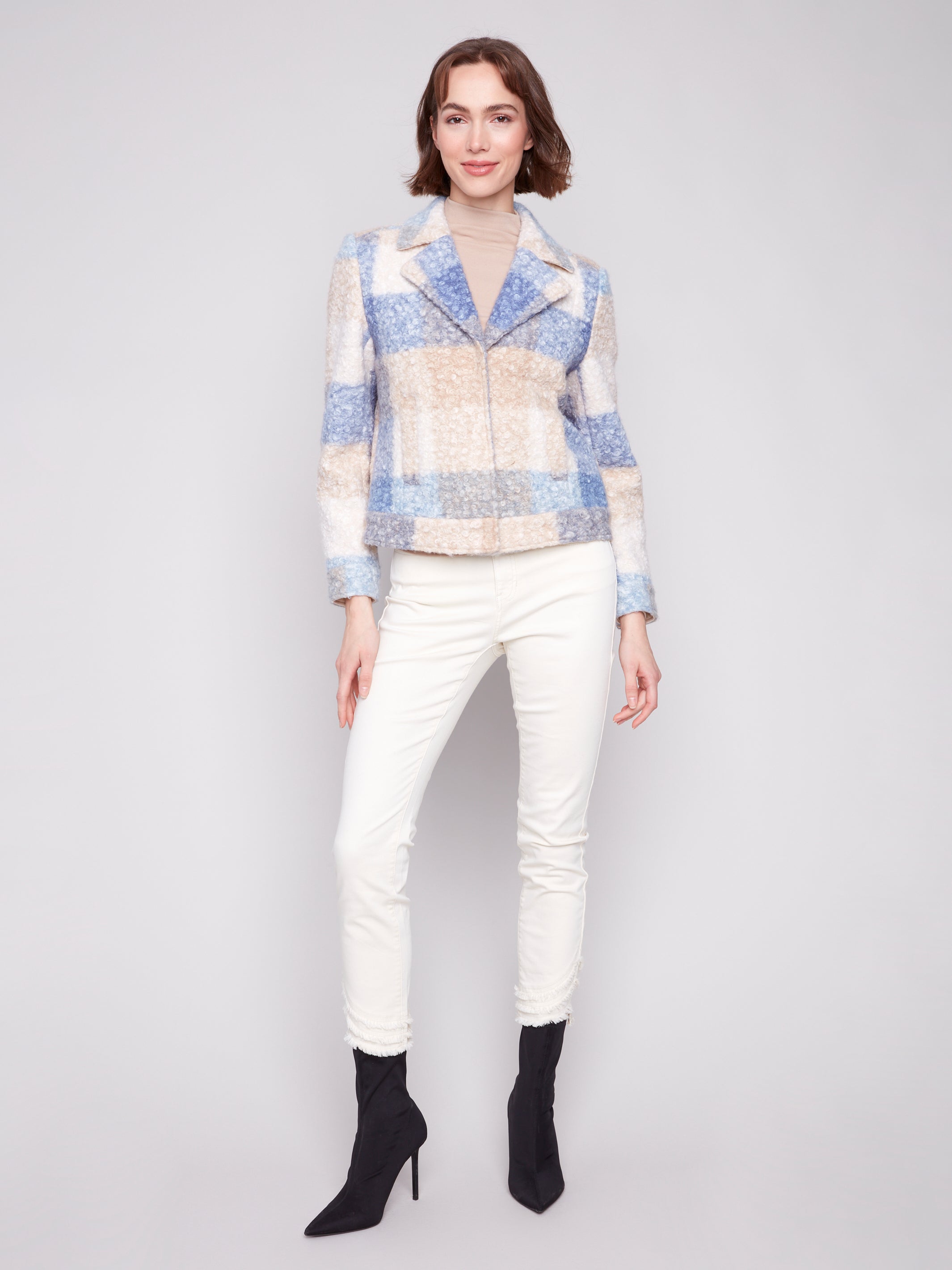 Boucle Short Knit Coat C6344/707A