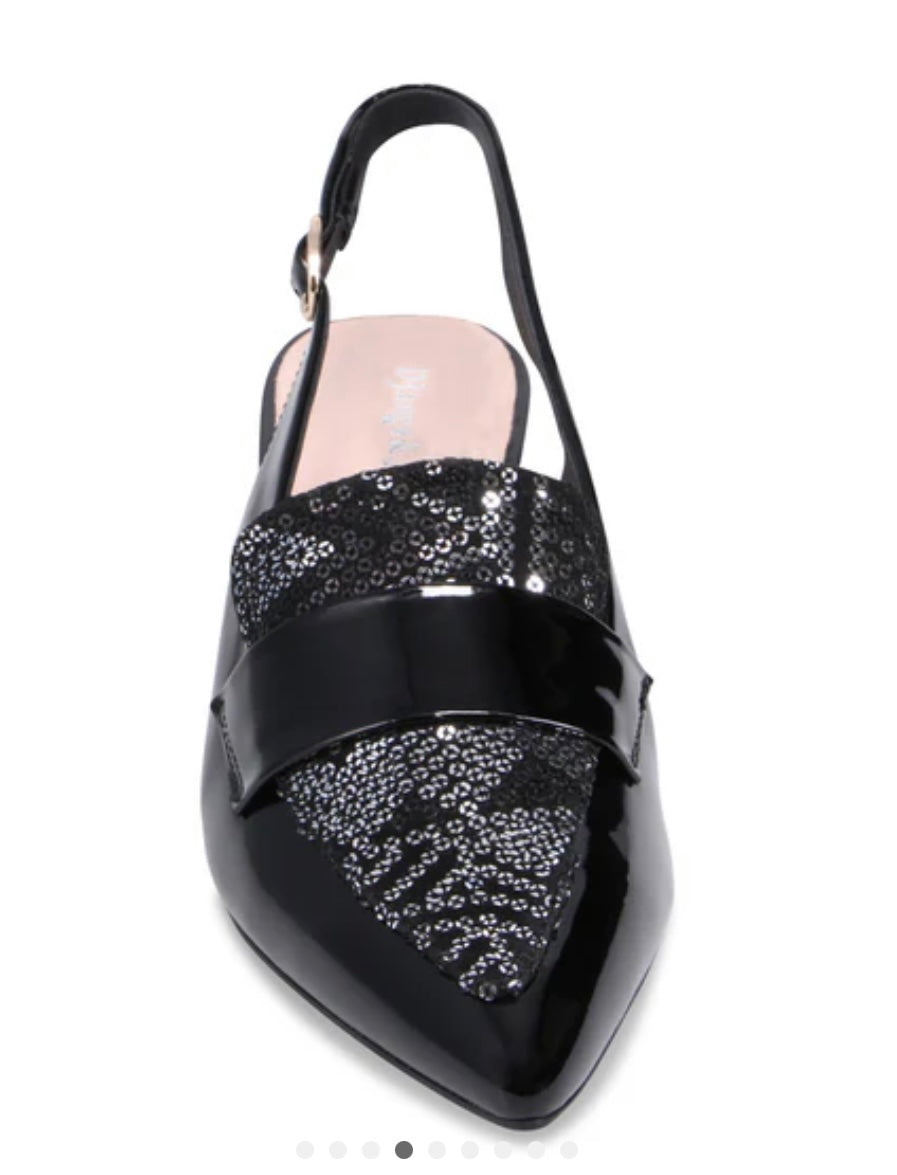 Aiday Black Sparkles Slingback