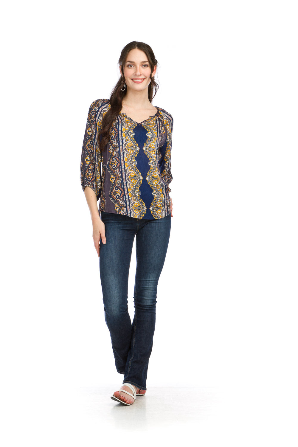 Paisley Boho Blouse PT-16125