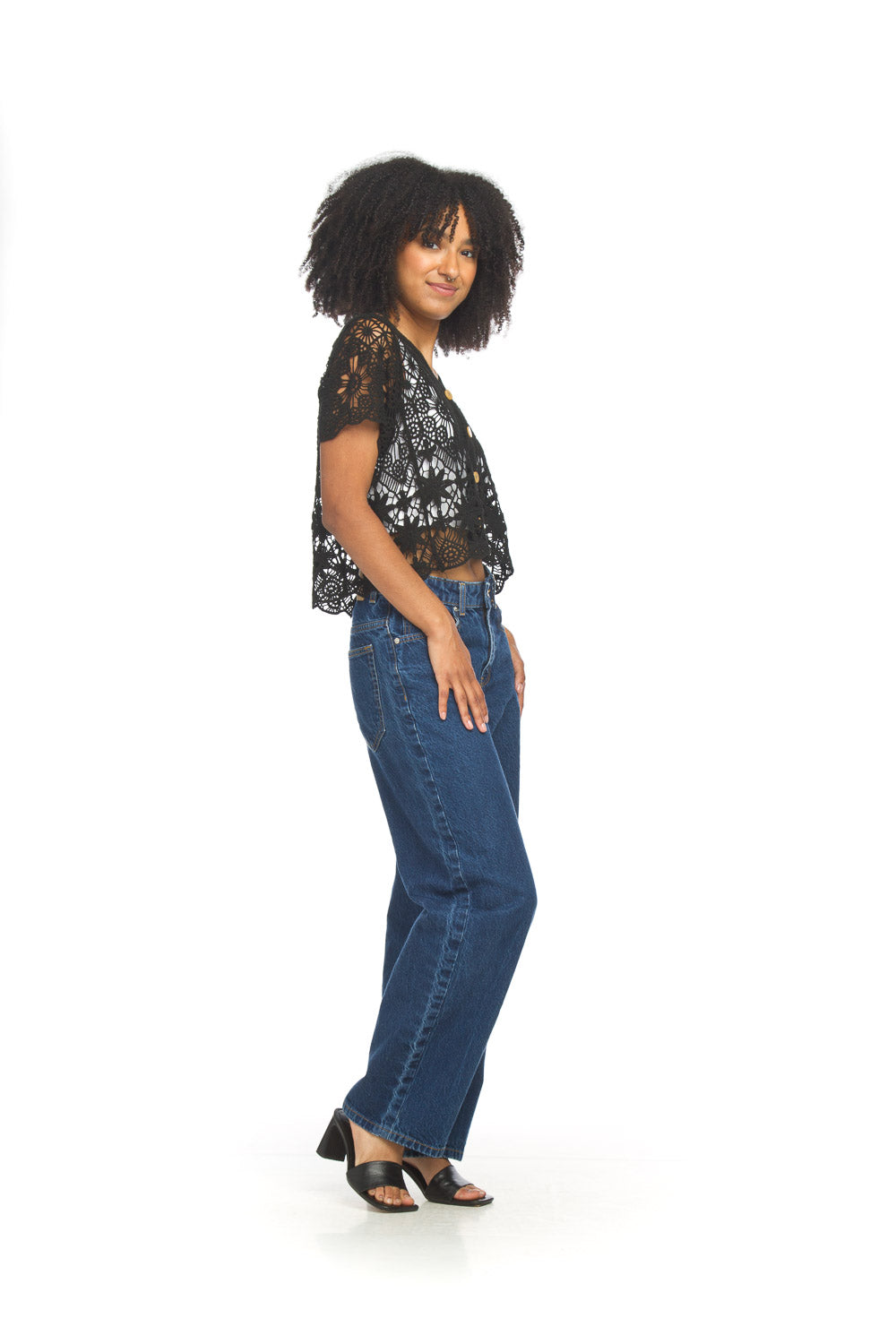 Button Front Crochet PT-18039