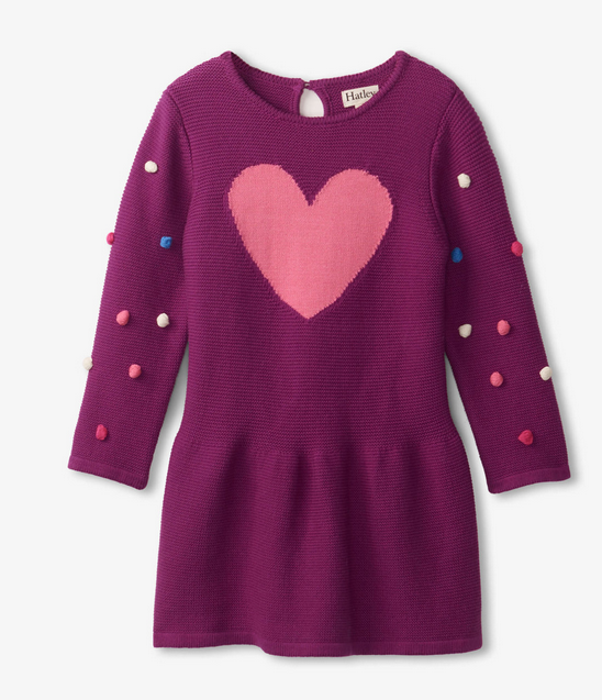 Sweet Hearts Sweater Dress HKT1445