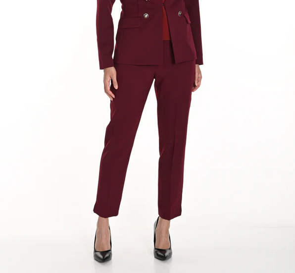 Woven Pant Burgundy 243216