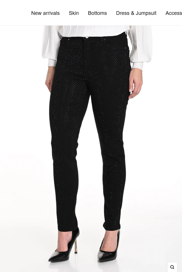 Woven Black Pant 243460
