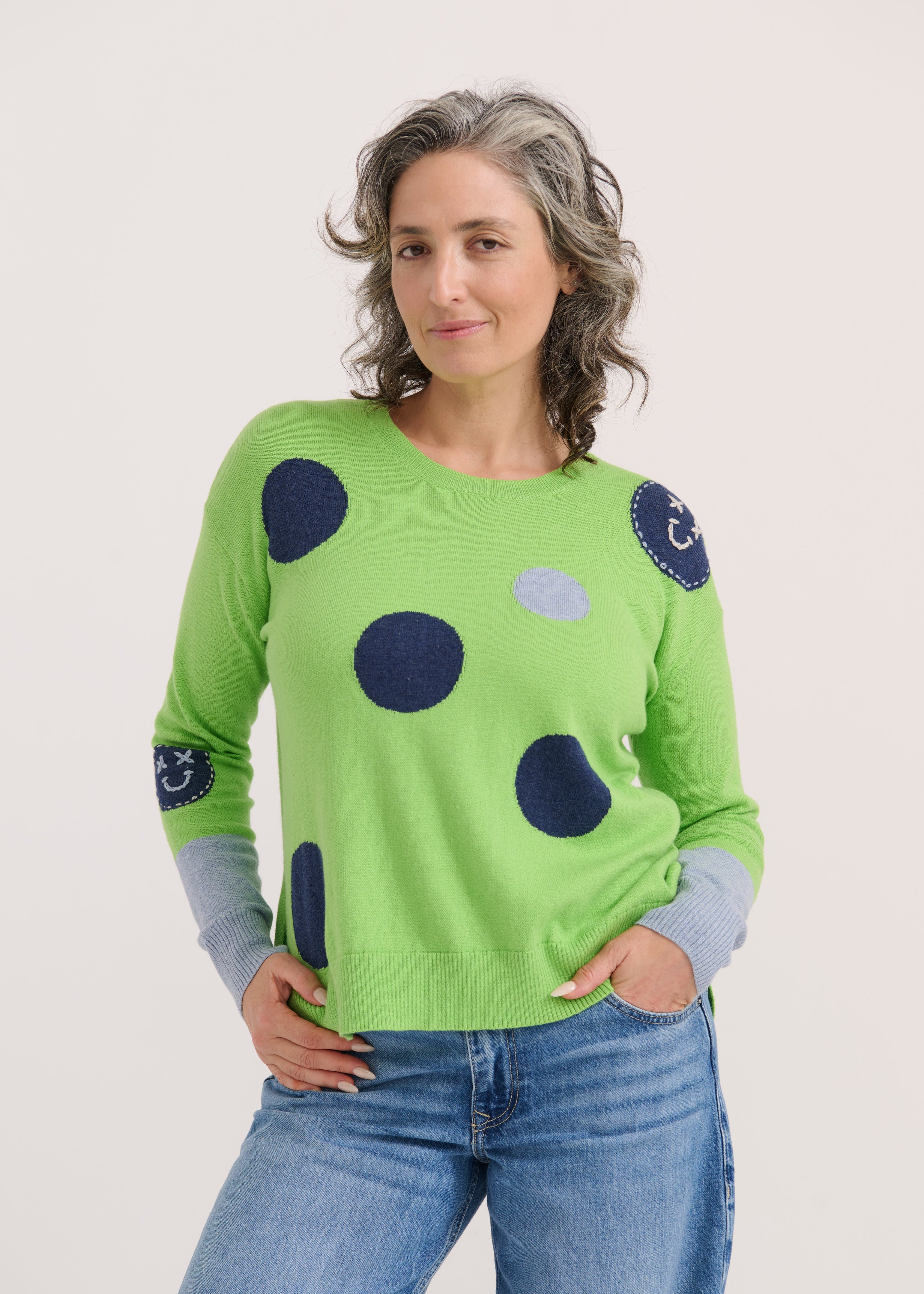 Spots Intarsia Sweater ZP7510U
