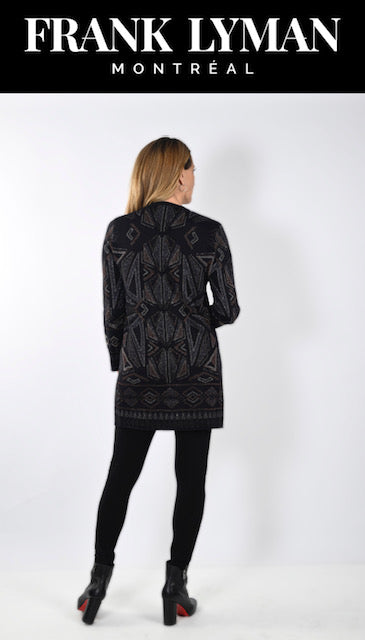 Black/Rust Knit Cover Up 233904