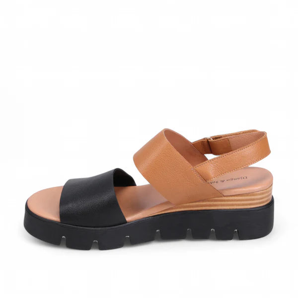 Runar Leather Platform Sandal