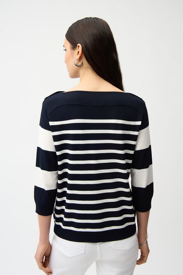 Navy Striped Sweater 261963
