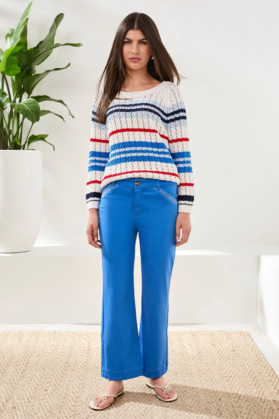 Ankle Pant With Embroidery Detail 3040O/2020W