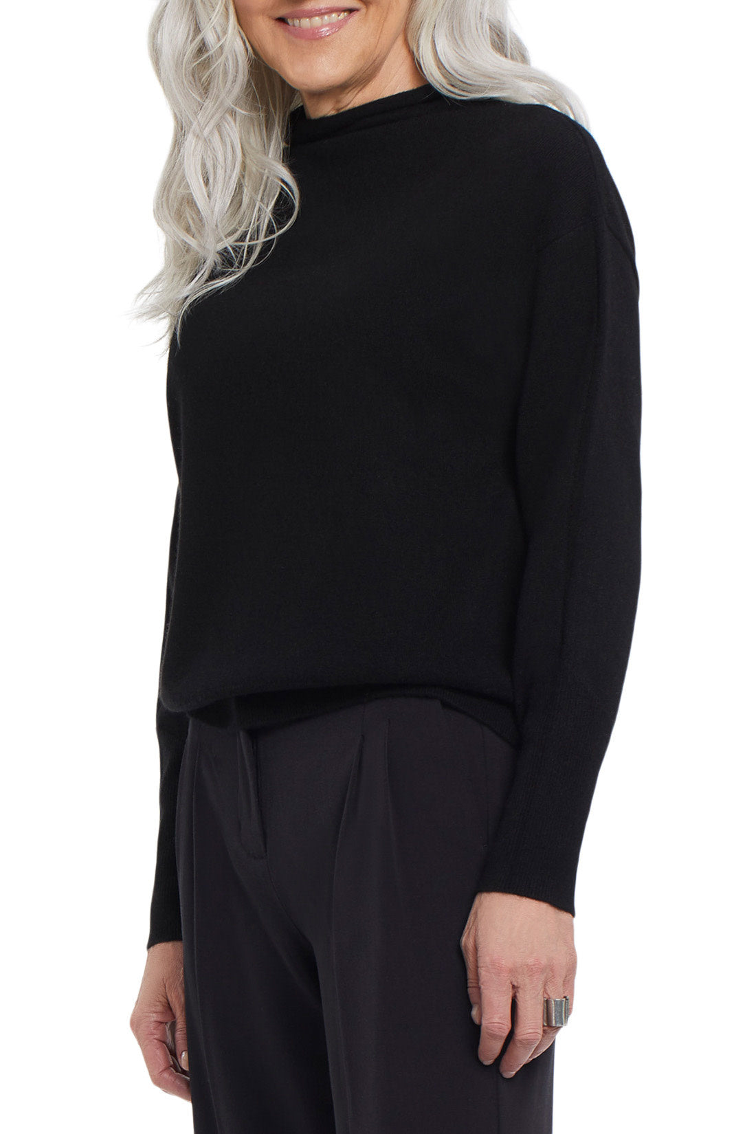 Cashmere Funnel Neck Sweater