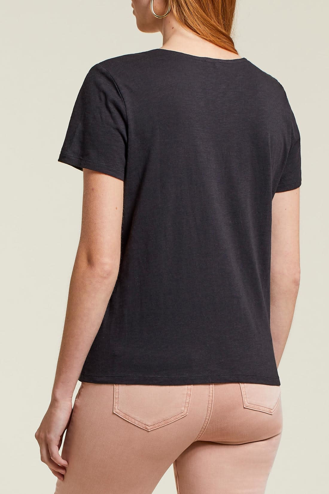 V Neck Top With Buttons 1326O