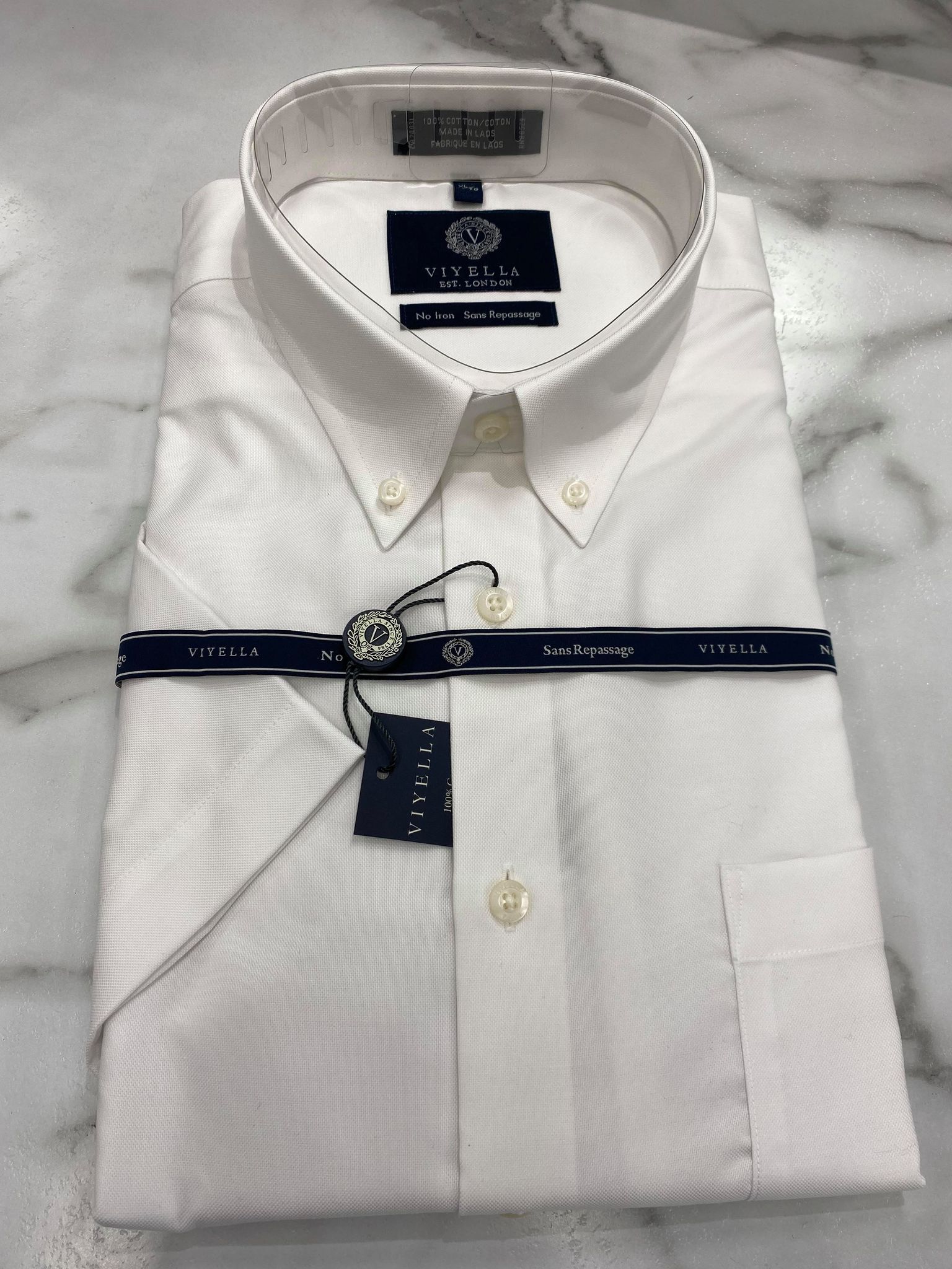 100% Cotton Non-Iron Oxford Button Down