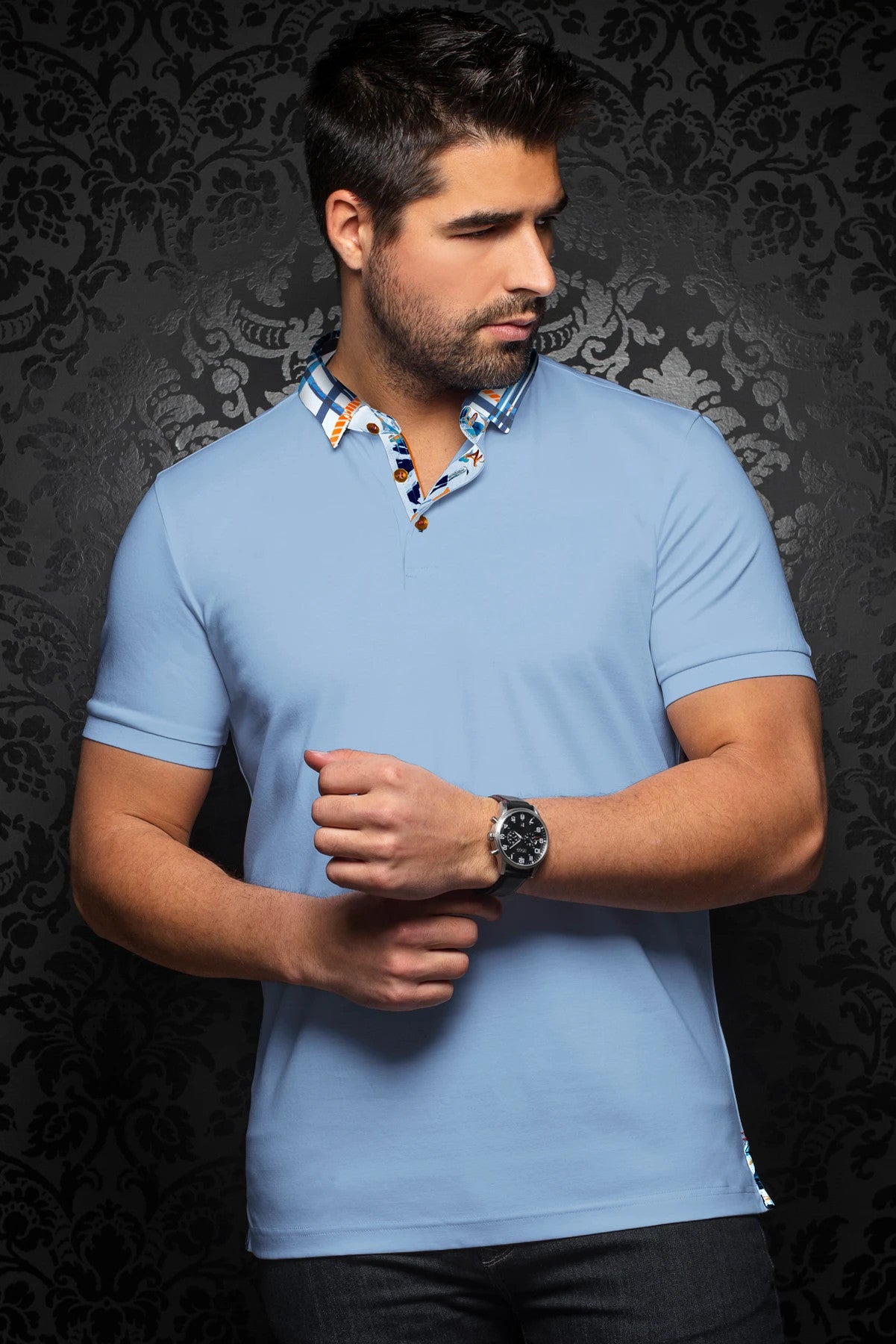 Gustav Light Blue Polo