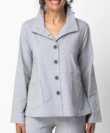 Pinstripe Swing Jacket 16901