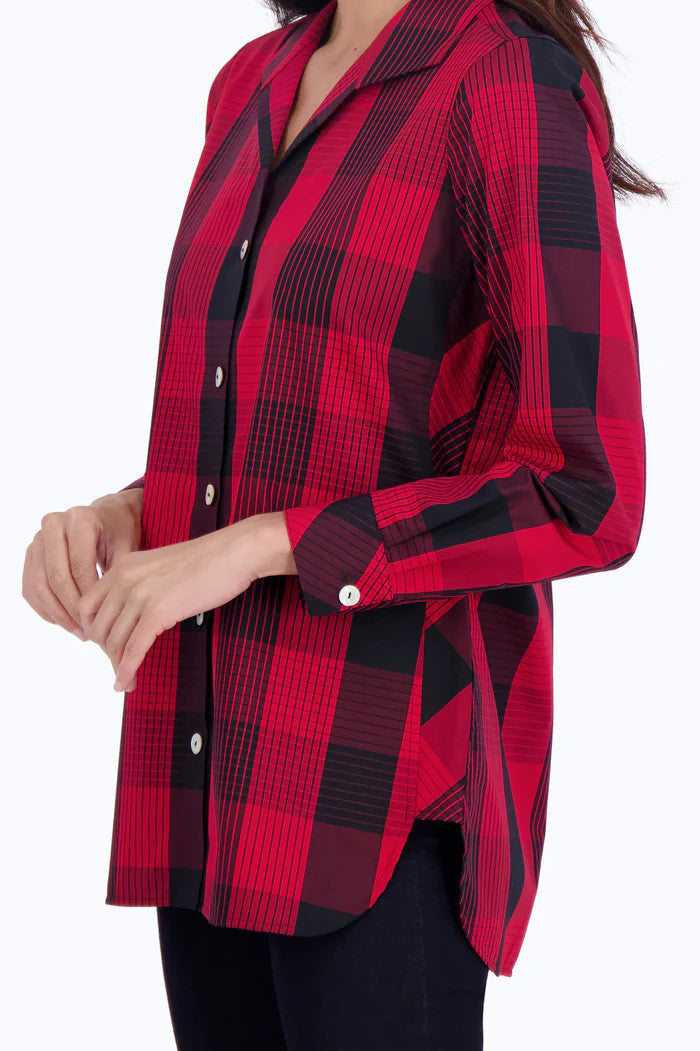 Pandora No Iron Buffalo Plaid Tunic 200569