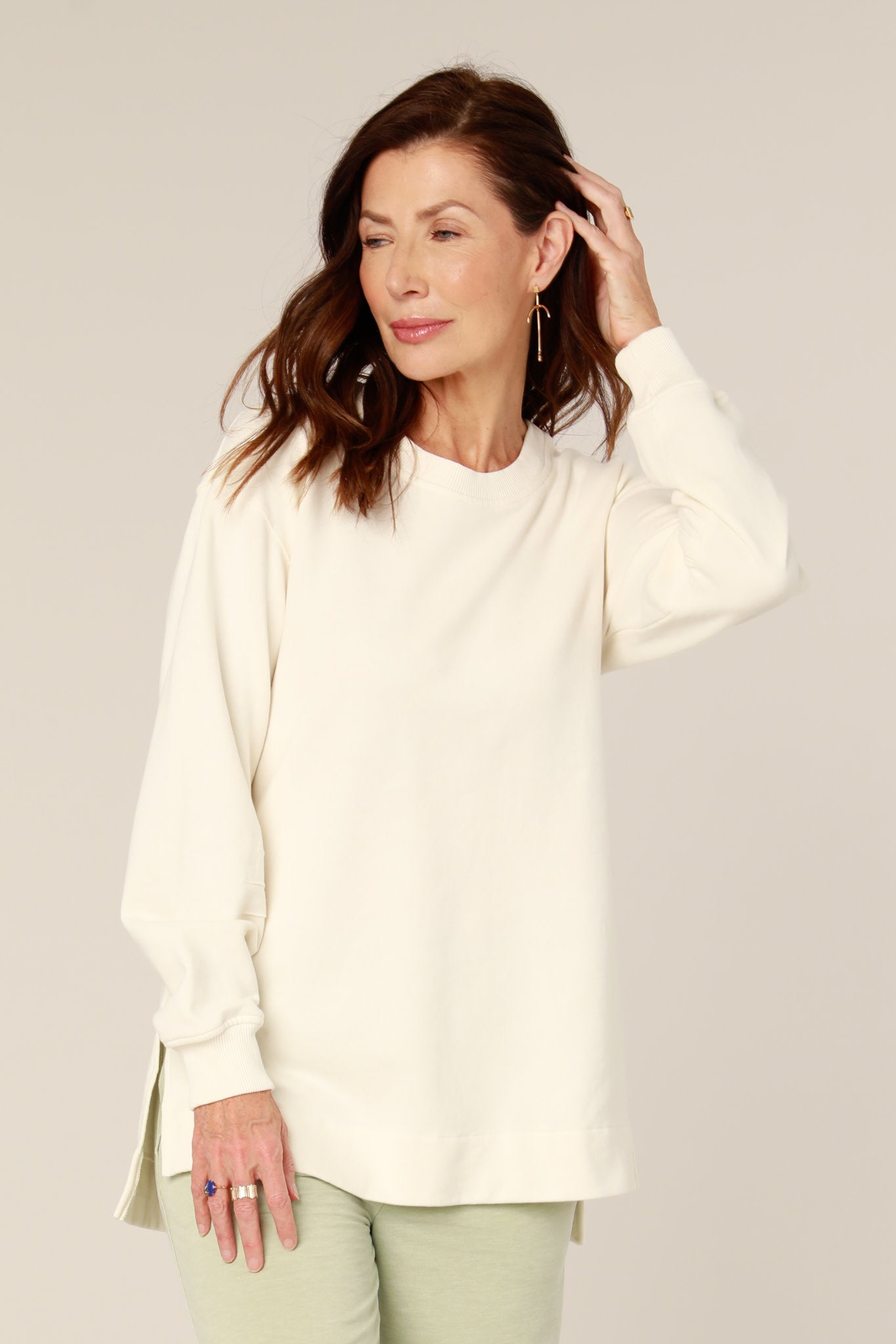 Hi-Lo Banded Hem Tunic 44C-11150 (More Colors)