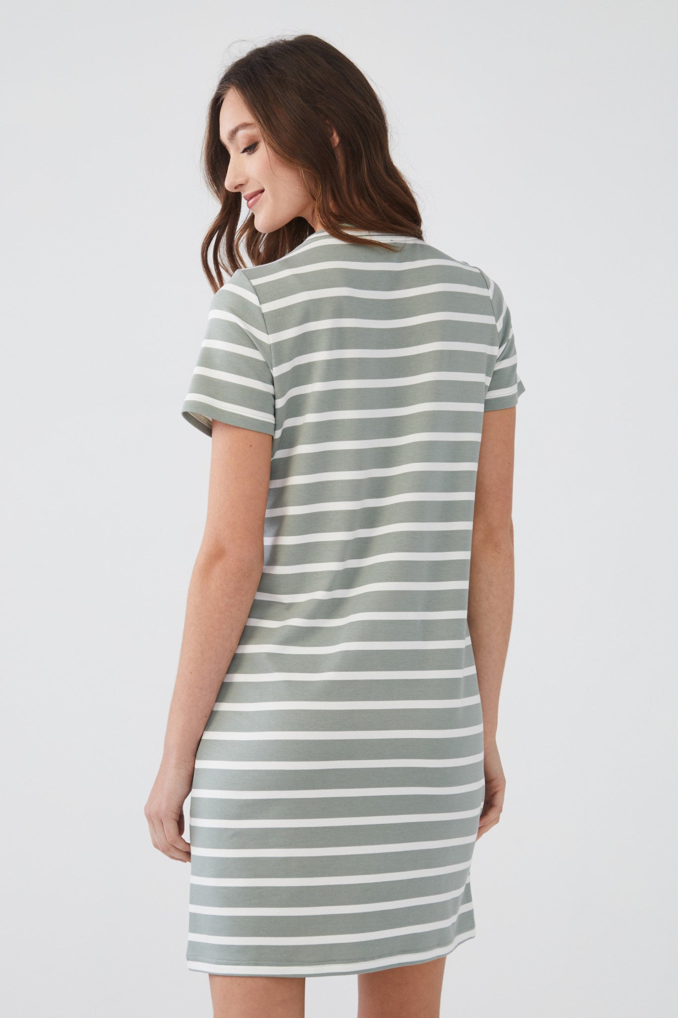 Ruched Dress Short Sleeve 7049834